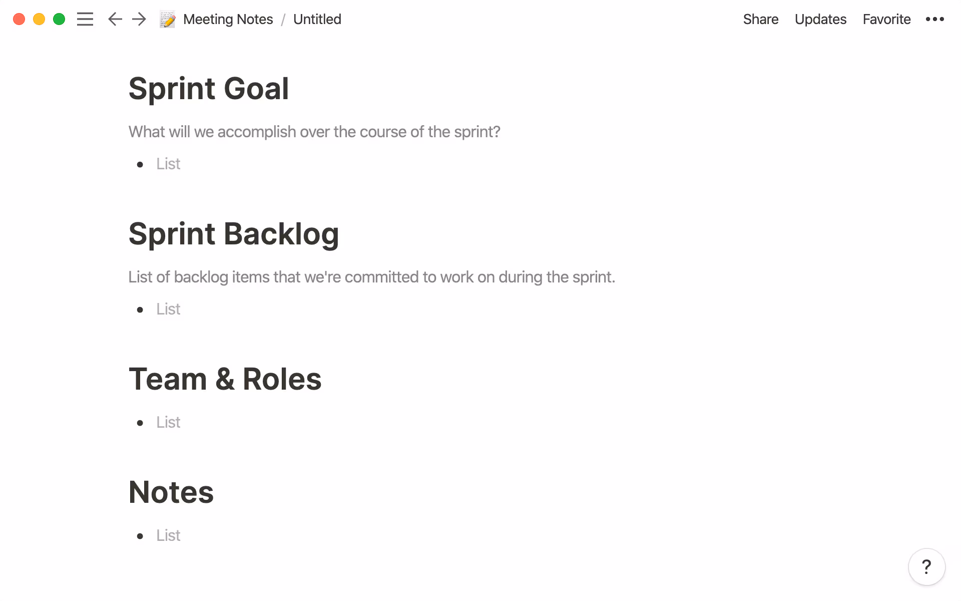 Plan every sprint accordingly.