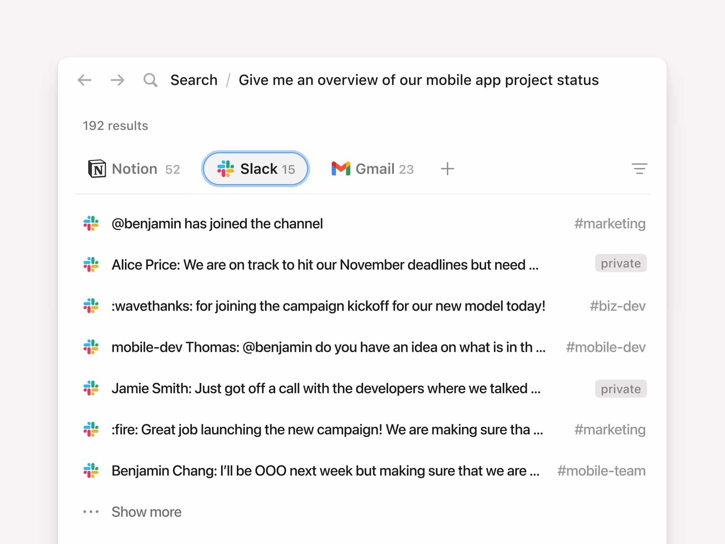 Now you can search private channels and DM's with the upgraded Slack AI Connector