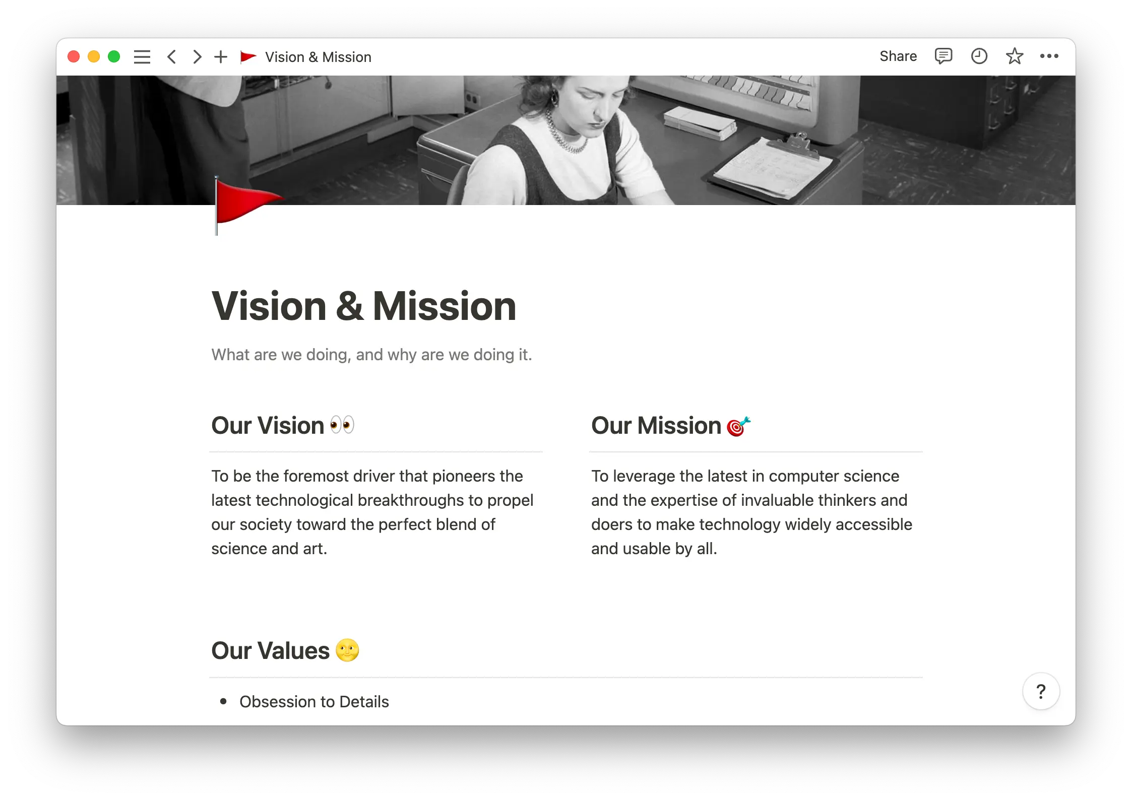 Mission statement examples